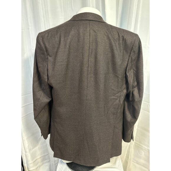 Brioni Palatino Blazer Men's 42L Cashmere 3-Button Brown Black Houndstooth - Picture 10 of 11
